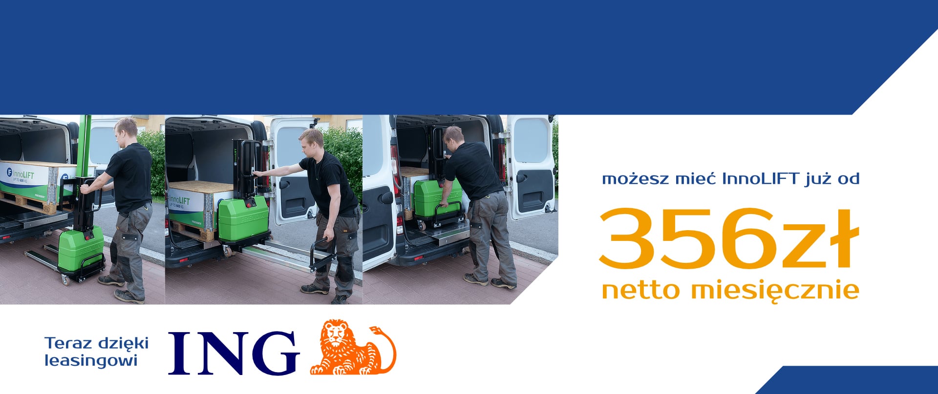 Zamów InnoLIFT w promocji z atrakcyjną ratą leasingową ING
