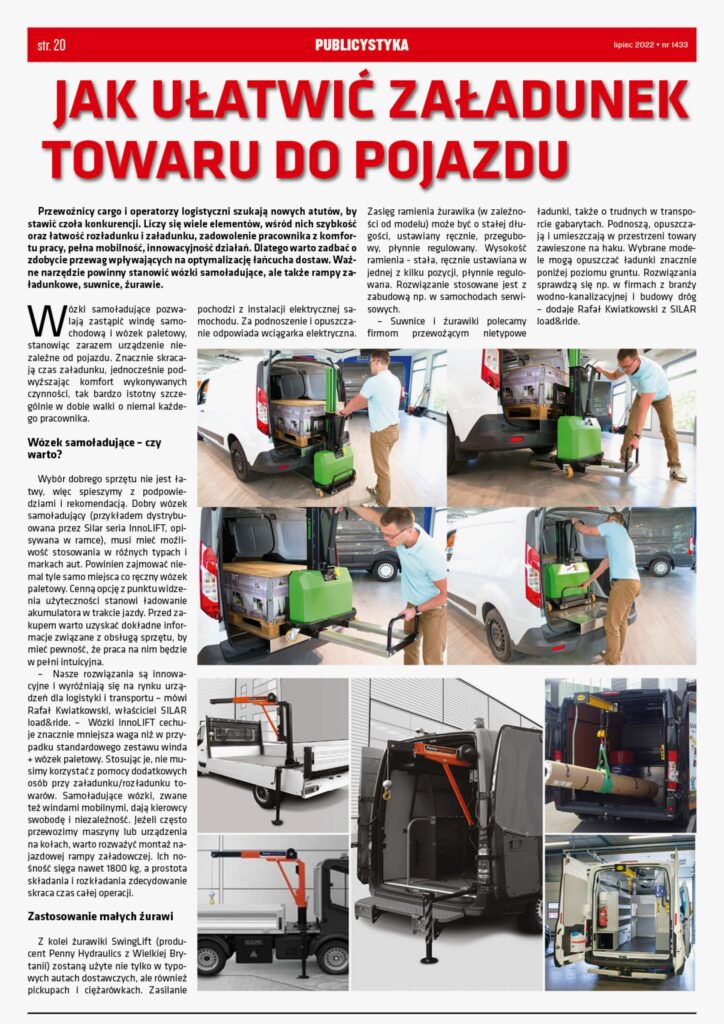 jak usprawnić załadunek pojazdu - artykuł w tygodniu truck.pl